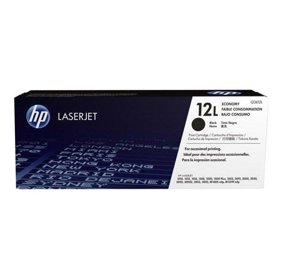 Mustepatruunat, värikasetit ja lisävarusteet - HP 12L / Q2612L - Black Laser Toner - Q2612L