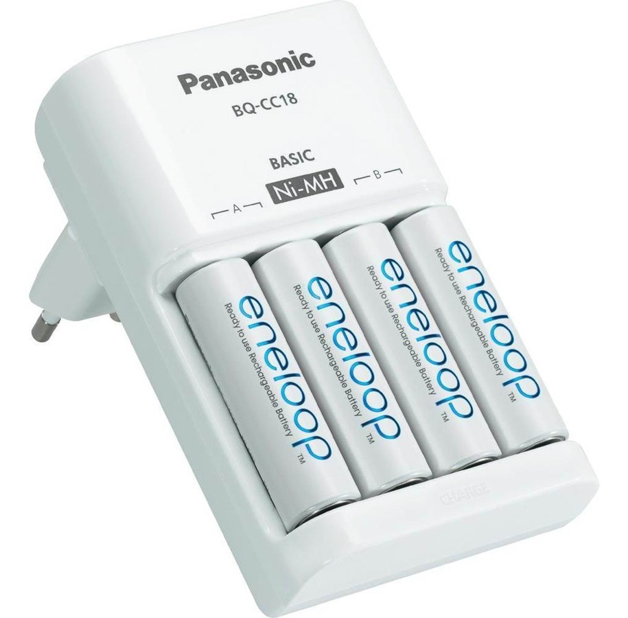 Akut ja Paristot - Panasonic Eneloop peruslaturi - 510-1005