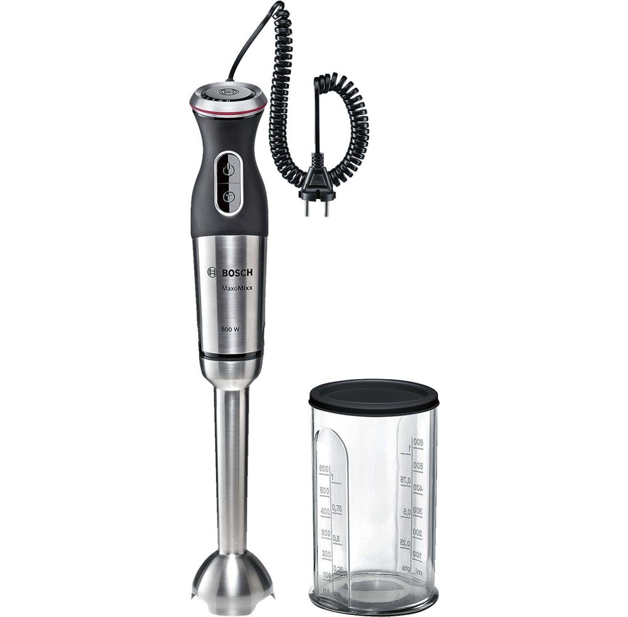 Blenderit - Bosch Sauvasekoitin Käsisekoitin, 800 W, musta/harjattu ruostumaton teräs - 800 W - MSM88110
