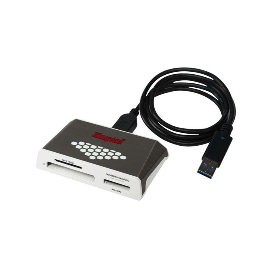 Muistikortinlukijat - adapterit ja kortinlukijat - Kingston Media Reader USB 3.0 Hi-Speed - FCR-HS4