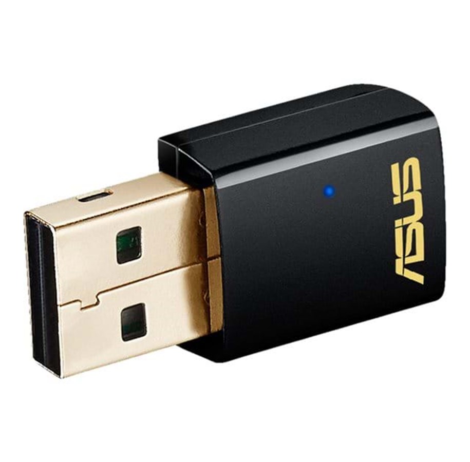 Verkkokortit (verkkosovittimet, tulostuspalvelimet jne.) - ASUS USB-AC51 - 90IG00I0-BM0G00