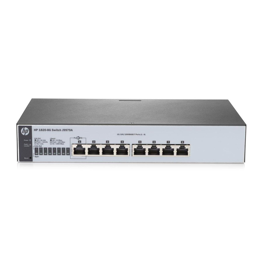 Kytkimet - Hewlett Packard Enterprise Aruba 1820-8G 8x Gigabit Switch - J9979A#ABB