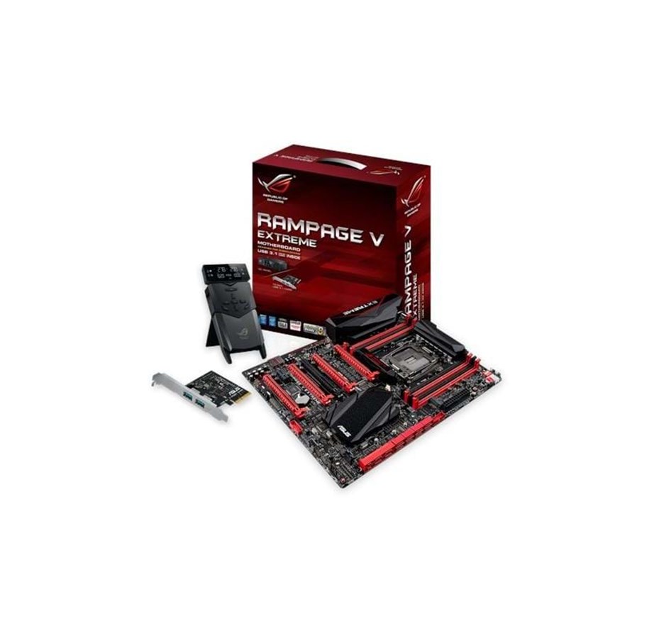 Emolevy - ASUS Rampage V Extreme/U3.1 Emolevy - Intel X99 Express - Intel LGA2011-V3 socket - DDR4 RAM - Extended ATX - 90MB0JG1-M0EAY0