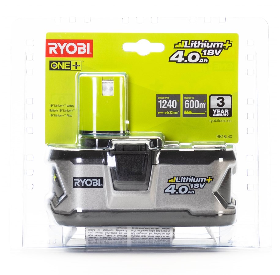 Akut ja laturit - Ryobi RB18L40 - 5133001907