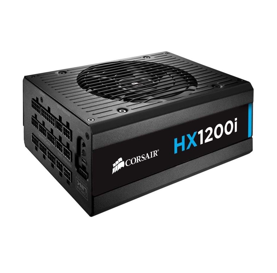 Virtalähde - Corsair HX1200i Virtalähde - 1200 Watt - 140 mm - ATX - 80 Plus Platina sertifioitu - CP-9020070-EU
