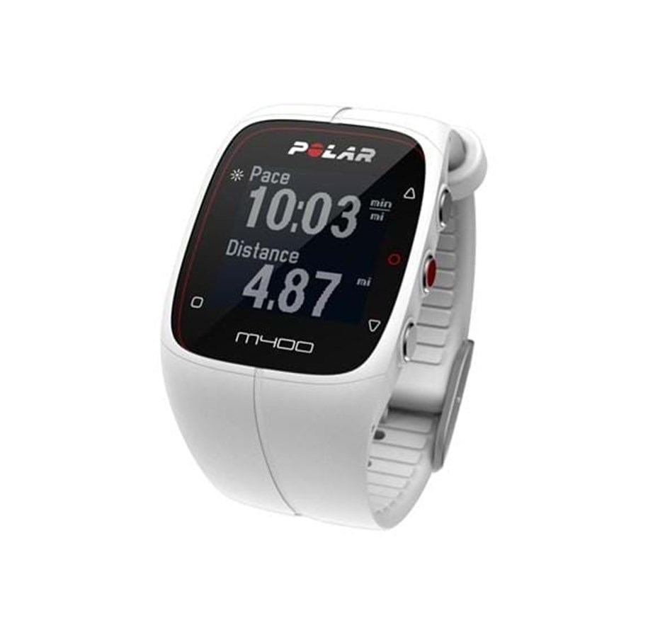 Älykellot, Urheilukellot & Aktiivisuusrannekkeet - Polar M400 HR - White - 90051347