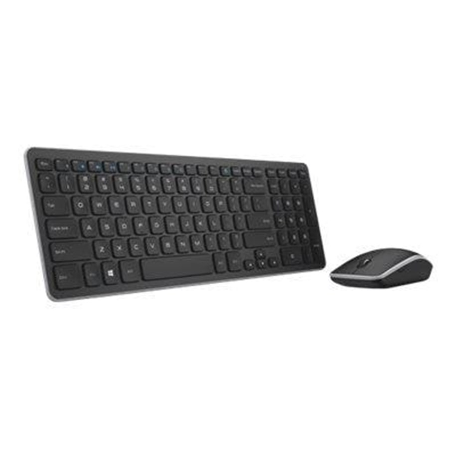 Näppäimistöt - Dell KM714 Wireless Keyboard & Mouse - Näppäimistö ja Hiirisetti - Pohjoismainen - Musta - 580-ACZO