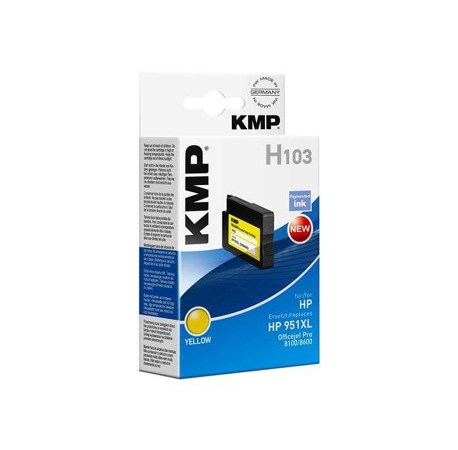 Mustepatruunat, värikasetit ja lisävarusteet - KMP H103 Ink Keltainen - 1723,4009
