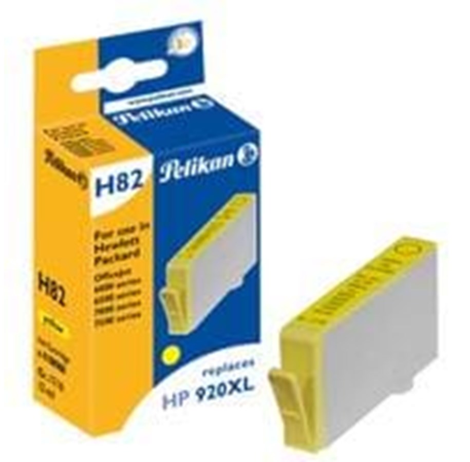 Mustepatruunat, värikasetit ja lisävarusteet - Pelikan H82 - Yellow ink cartridge - 4108968