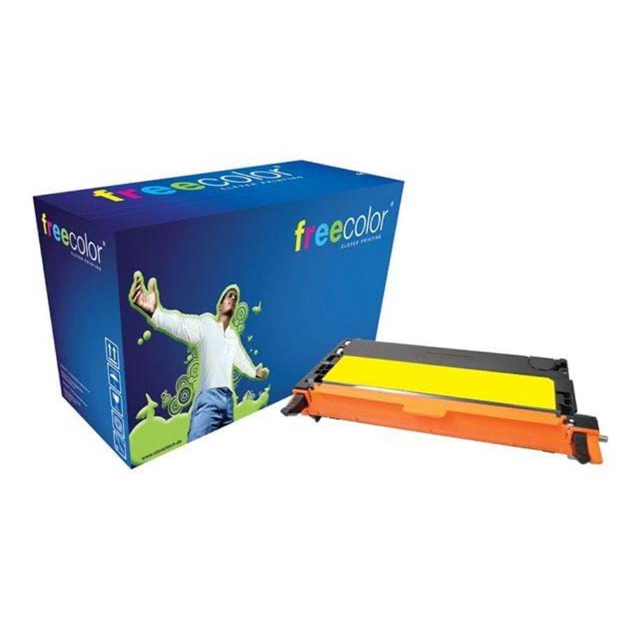Mustepatruunat, värikasetit ja lisävarusteet - Clover FREECOLOR MAX - Yellow - D3110Y-HY-FRC