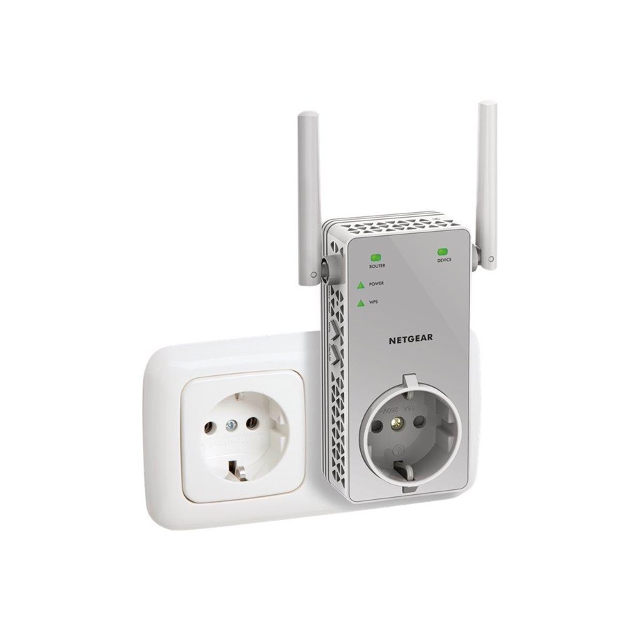 Verkkolaitteet & langattoman verkon laajentimet - Netgear AC750 WiFi -kantamanlaajennin EX3800 - EX3800-100PES