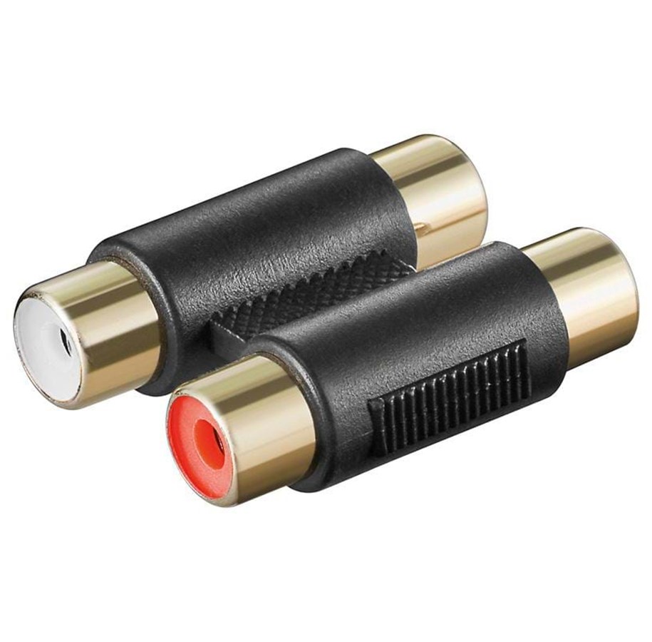 Audiokaapelit - Pro Ääniliitäntäsovitin RCA-liitinpari F x2 - 4040849124198