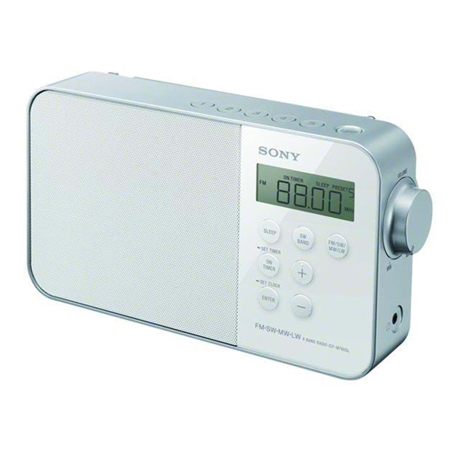 DAB, Verkko- & Kelloradiot - Sony ICF-M780SL - FM/MW/LW/SW - Mono - Valkoinen - ICFM780SLW.CED