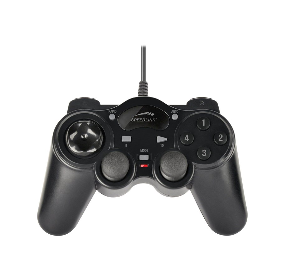Pelit - lisävarusteet - Speed-Link Ohjain tietokoneelle (PC) - Wired Controller - PC - SL-6515-BK