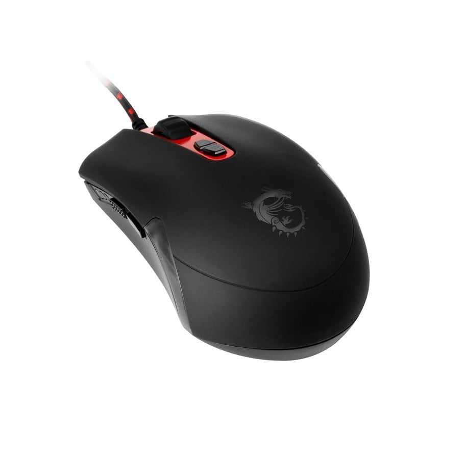 Hiiret - MSI GAMING Mouse - Interceptor DS100 - Pelihiiri - Laser - 7 painiketta - Punainen - S12-0401130-EB5