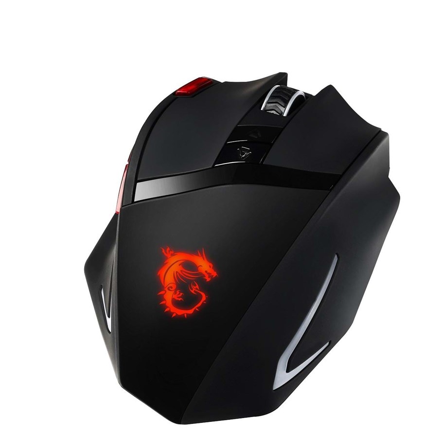 Hiiret - MSI GAMING Mouse - Interceptor DS200 - Pelihiiri - Laser - 9 painiketta - Punainen - S12-0401170-EB5