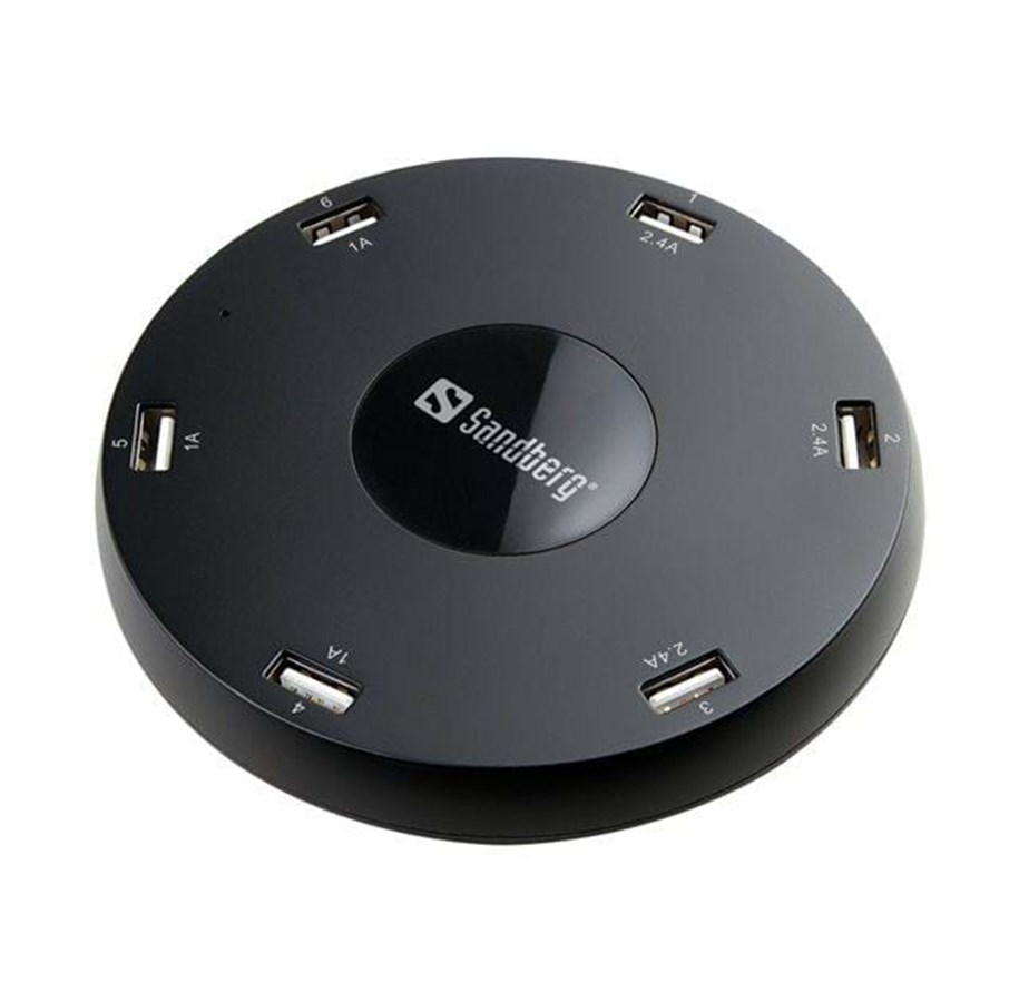 Tabletti - Adapterit & Laturit - Sandberg USB Master Charger 3x2.4A+3x1A - 440-83