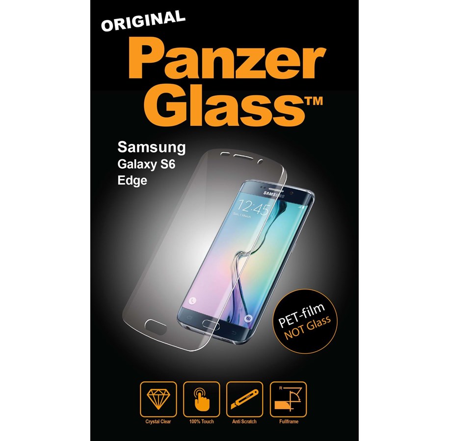 Puhelintarvikkeet - Näytönsuojat - PanzerGlass Samsung Galaxy S6 Edge (PET film) - PANZER1028