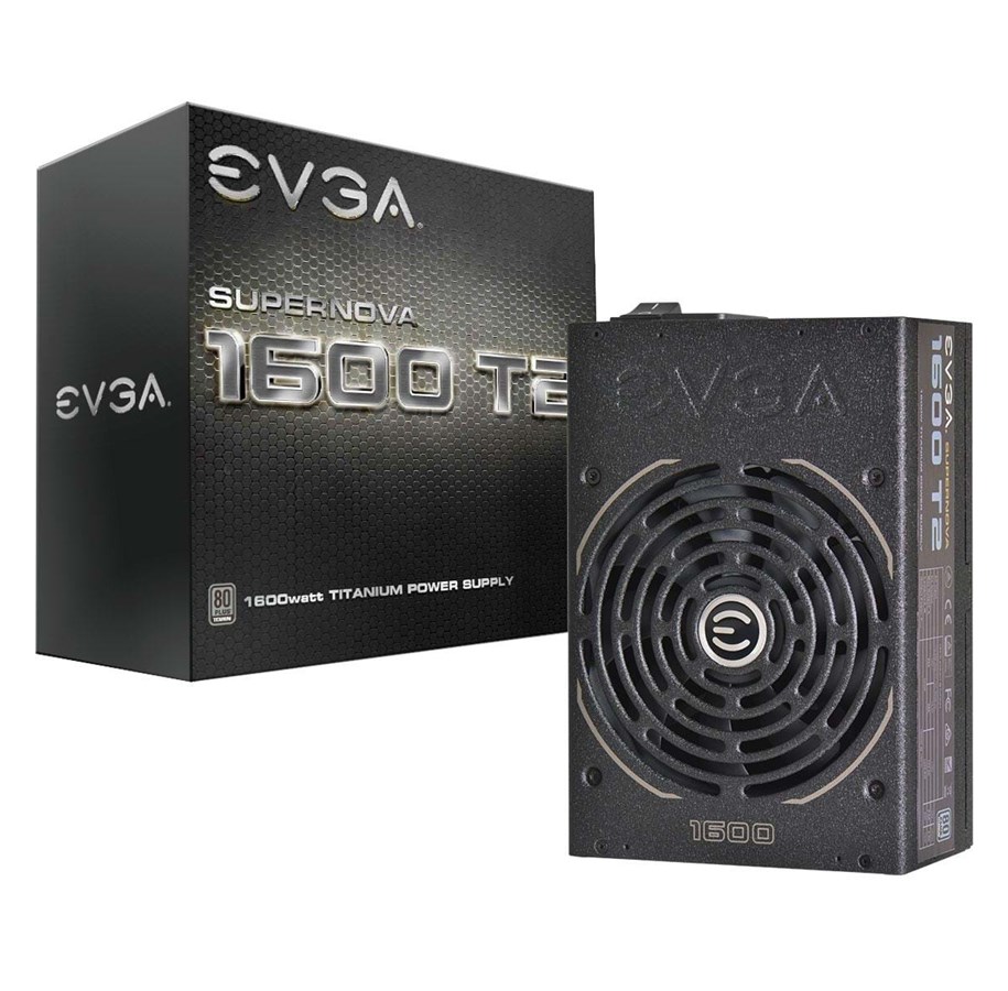 Virtalähde - EVGA SuperNOVA 1600 T2 Virtalähde - 1600 Watt - 140 mm - ATX - 80 Plus Titaani sertifioitu - 220-T2-1600-X2