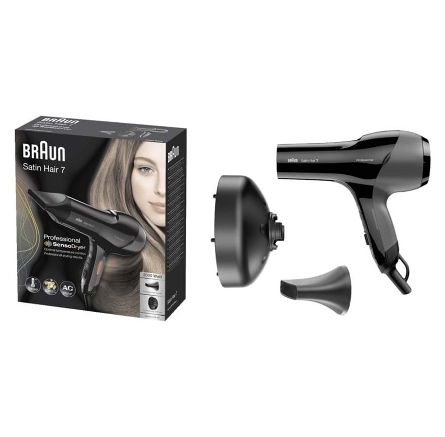 Hiustenkuivaaja - Braun Hiustenkuivaaja Satin Hair 7 HD785 - 2000 W - HD785