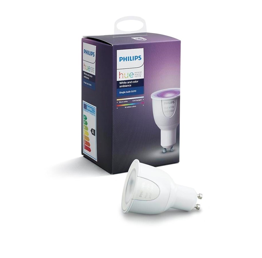 Smart Home - Älykoti - Philips Hue GU10 Color Bulb - 929000261705