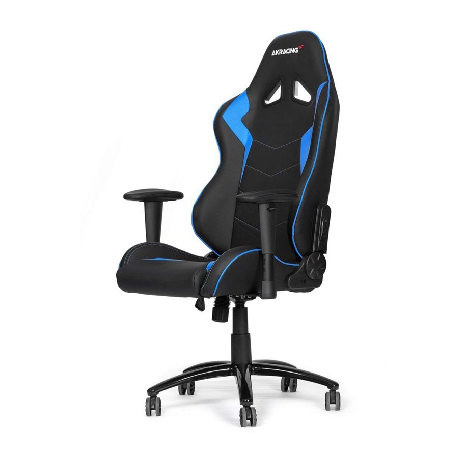 Pelituoli - AKracing Octane Blue Pelituoli - Musta / Sininen - PU Nahka - Jopa 150 kg - AK-OCTANE-BL