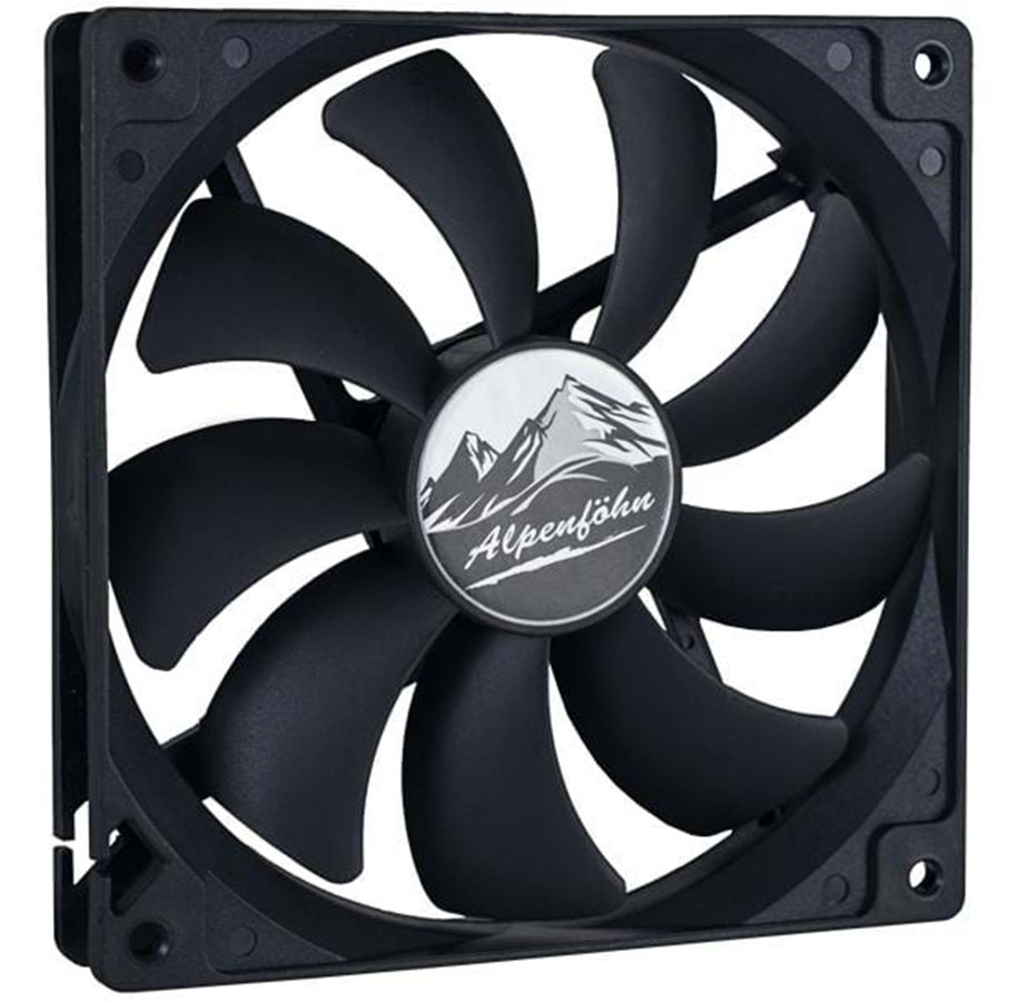 Kotelotuuletin - Alpenföhn Fan Basic 140 PWM - Kotelotuuletin - 140mm - musta - 24 dBA - 84000000132
