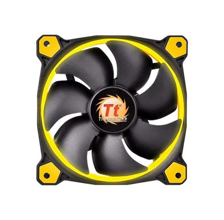Kotelotuuletin - Thermaltake Fan Riing LED Yellow - 120mm - Kotelotuuletin - 120mm - Keltainen - CL-F038-PL12YL-A