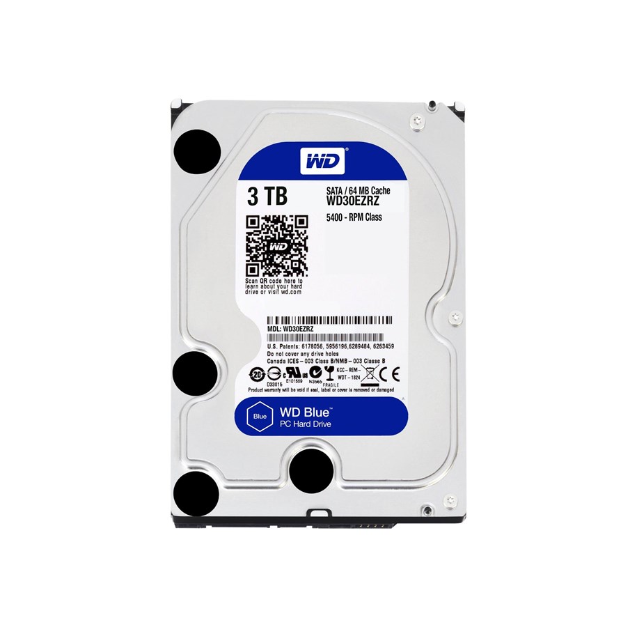 Kovalevy - WD Blue 30EZRZ - 3TB - Kovalevy - WD30EZRZ - SATA-600 - 3.5" - WD30EZRZ