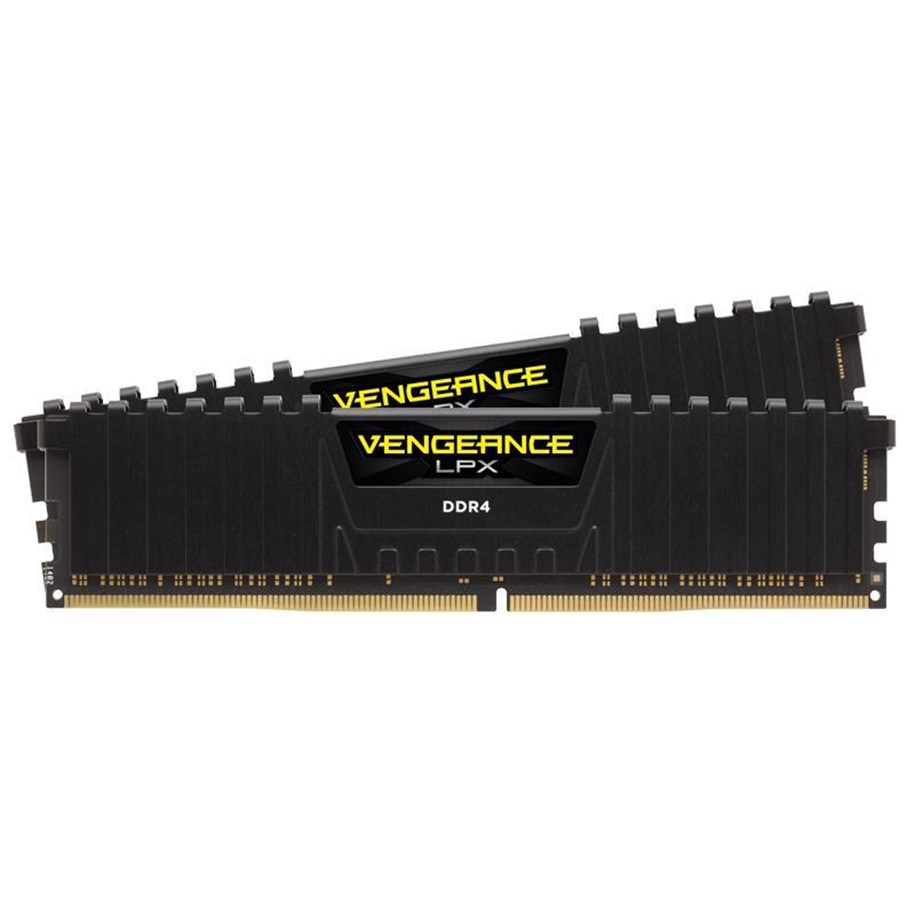 RAM - Corsair Vengeance LPX DDR4-3200 - 32GB - CL16 - Dual Channel (2 pcs) - Intel XMP - Musta - CMK32GX4M2B3200C16