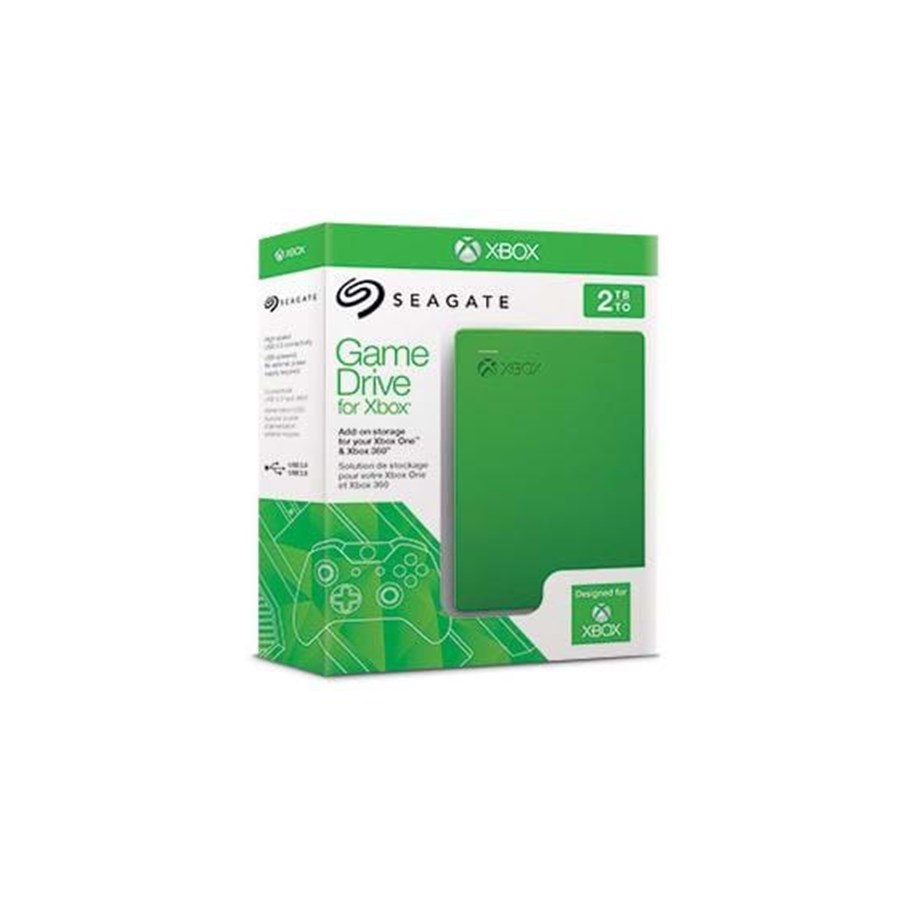 Kovalevyt - ulkoiset - Seagate Game Drive for Xbox 360 & One - Ulkoiset kovalevyt - 2TB - Vihreä - STEA2000403
