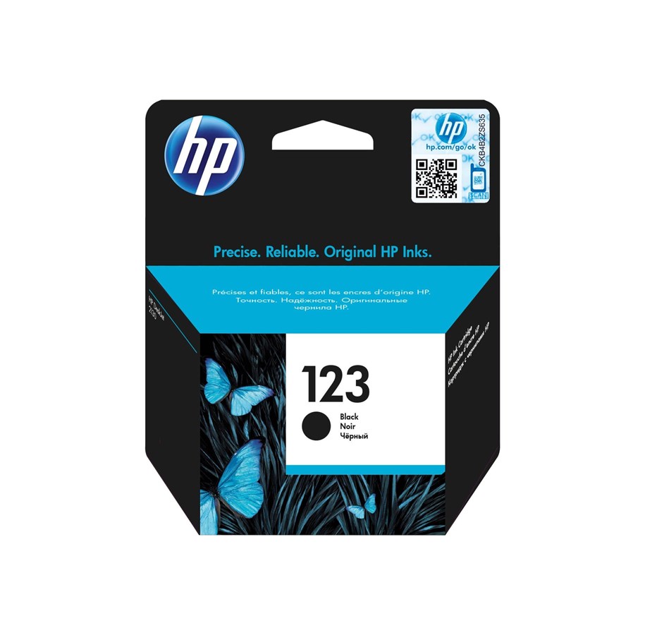 Mustepatruunat, värikasetit ja lisävarusteet - HP 123 / F6V17AE Black Ink - F6V17AE