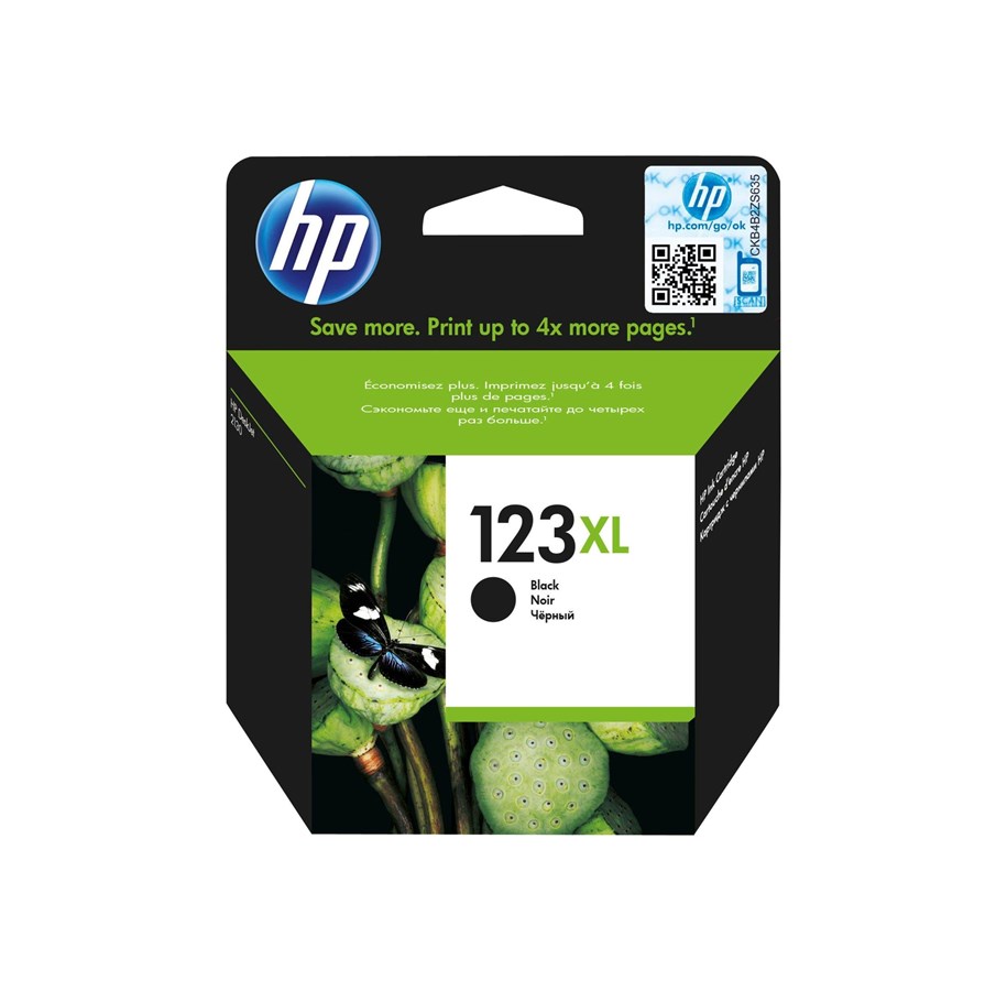 Mustepatruunat, värikasetit ja lisävarusteet - HP 123XL / F6V19AE - F6V19AE