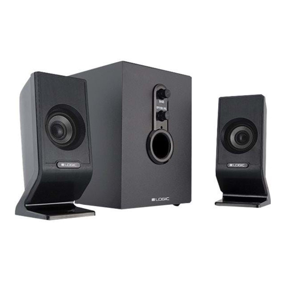 Kaiuttimet - PC - MODECOM Logic LS-21 - 2.1 kanava - musta - G-Y-0LS21-BLA-2