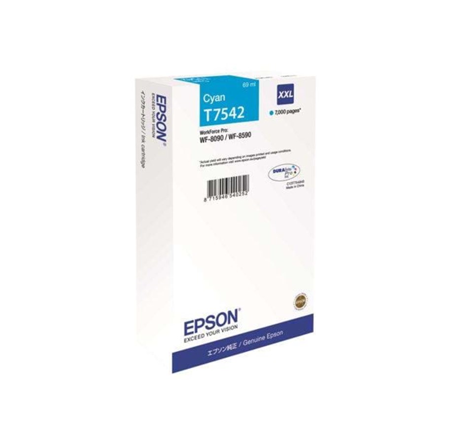 Mustepatruunat, värikasetit ja lisävarusteet - Epson T7542 - Muste XXL (T7542) - C13T754240