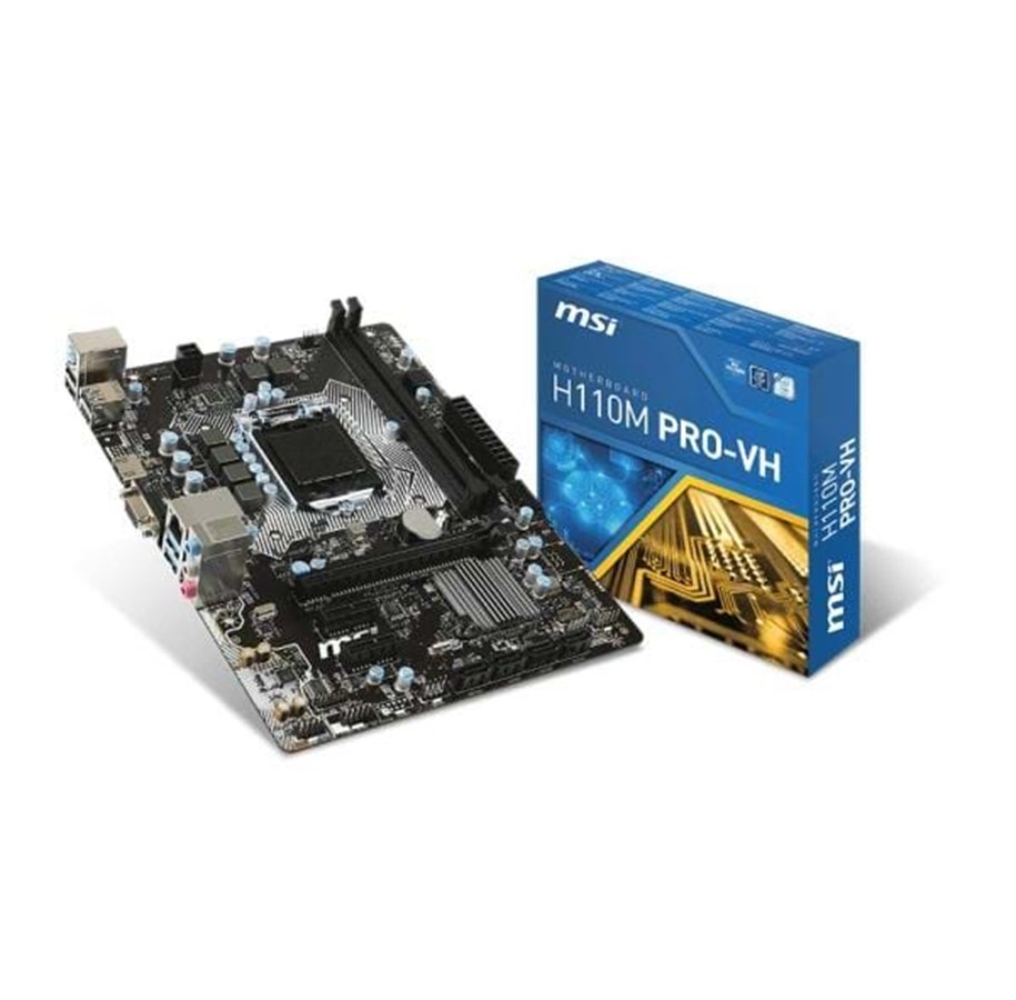 Emolevy - MSI H110M PRO-VH Emolevy - Intel H110 Express - Intel LGA1151 socket - DDR4 RAM - Micro-ATX - H110M PRO-VH