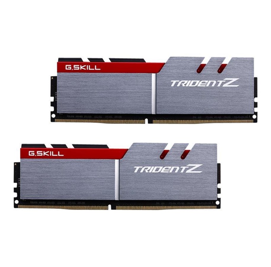 RAM - G.Skill Trident Z DDR4-2800 - 32GB - CL14 - Dual Channel (2 pcs) - Intel XMP - Silver - F4-2800C14D-32GTZ