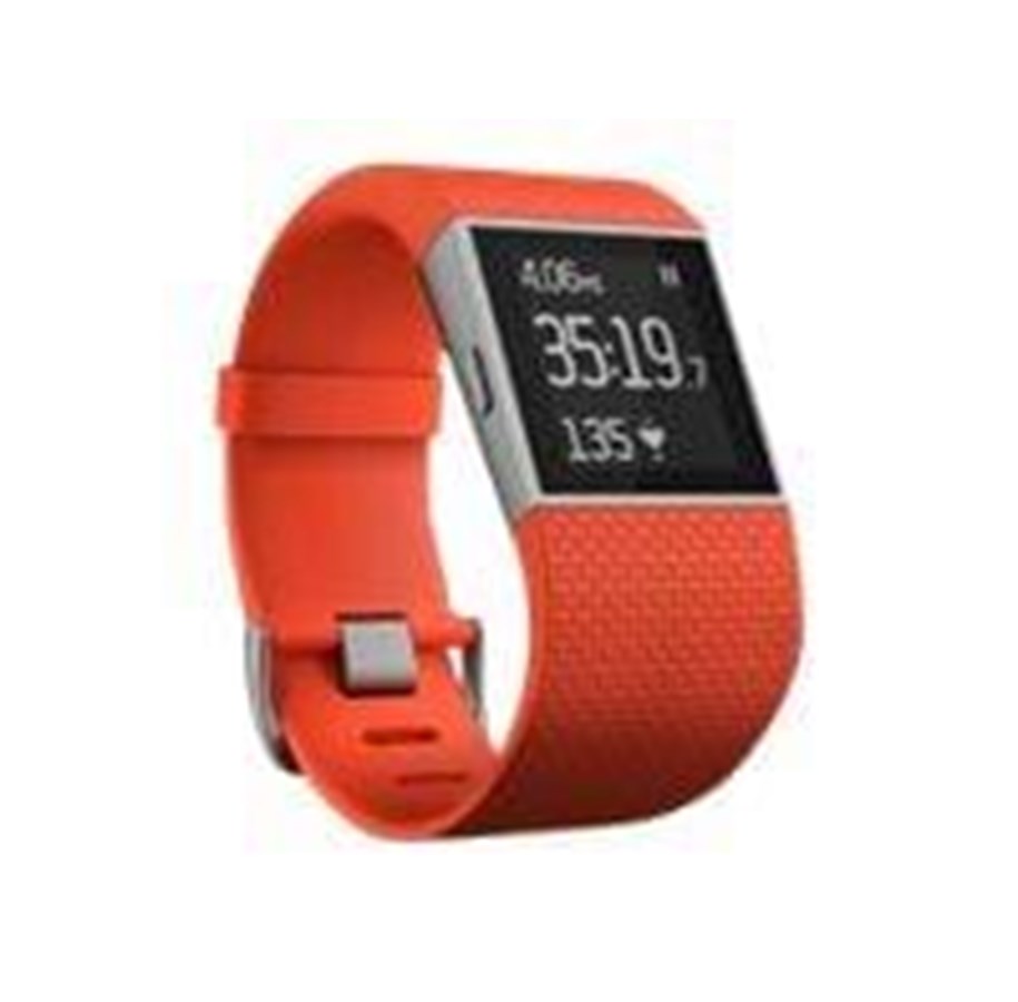 Älykellot, Urheilukellot & Aktiivisuusrannekkeet - Fitbit Surge - Large - Orange - FB501TAL