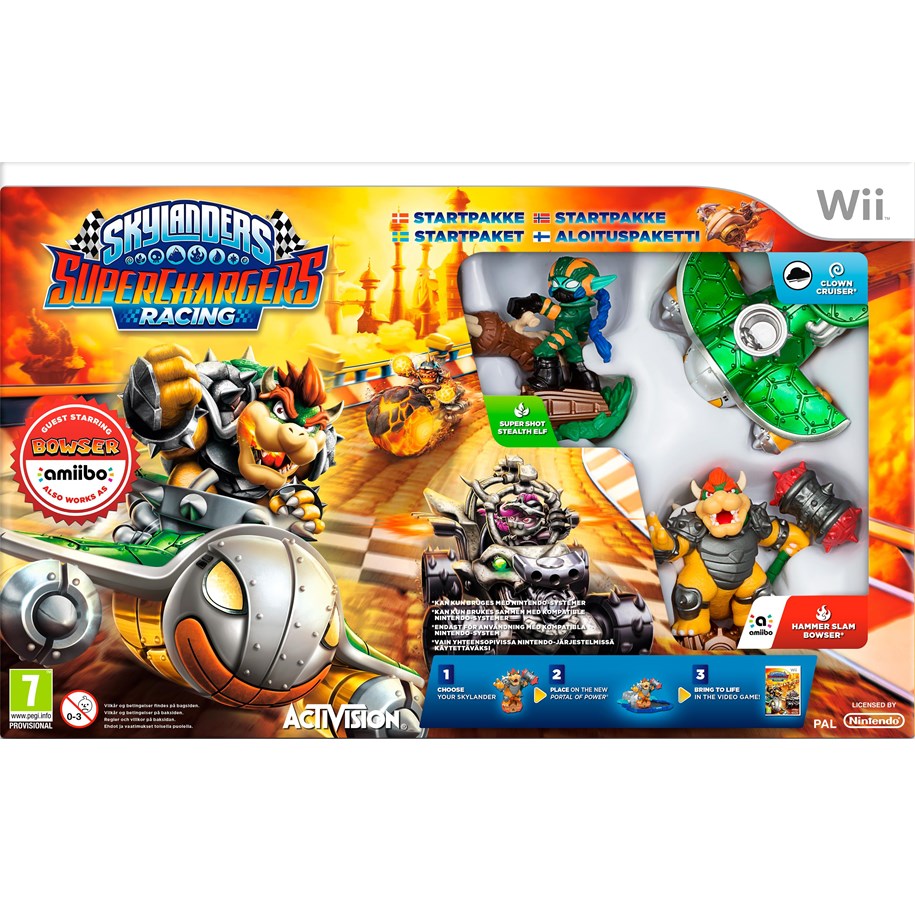 Pelit - Skylanders SuperChargers Racing - Starter Pack - Nintendo Wii - Toiminta/Seikkailu - 5030917170362