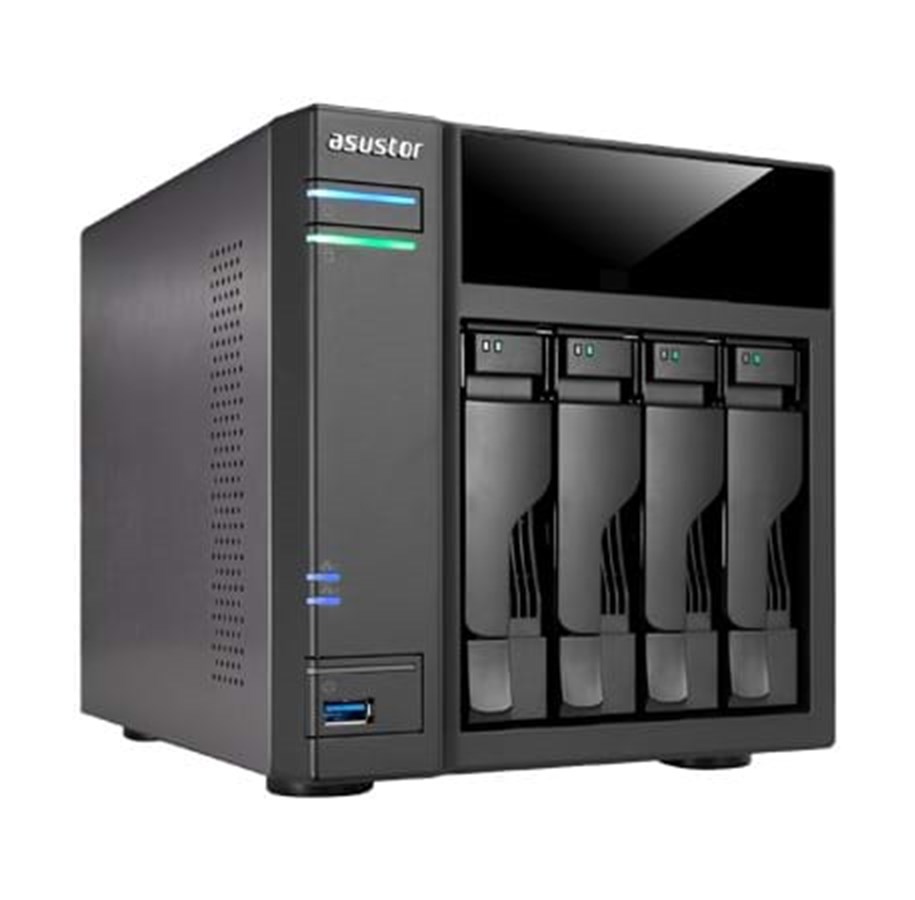 NAS-Palvelimet - ASUSTOR AS6104T - NAS & Streaming server - NAS-Palvelimet - 90IX00H1-BW3S10