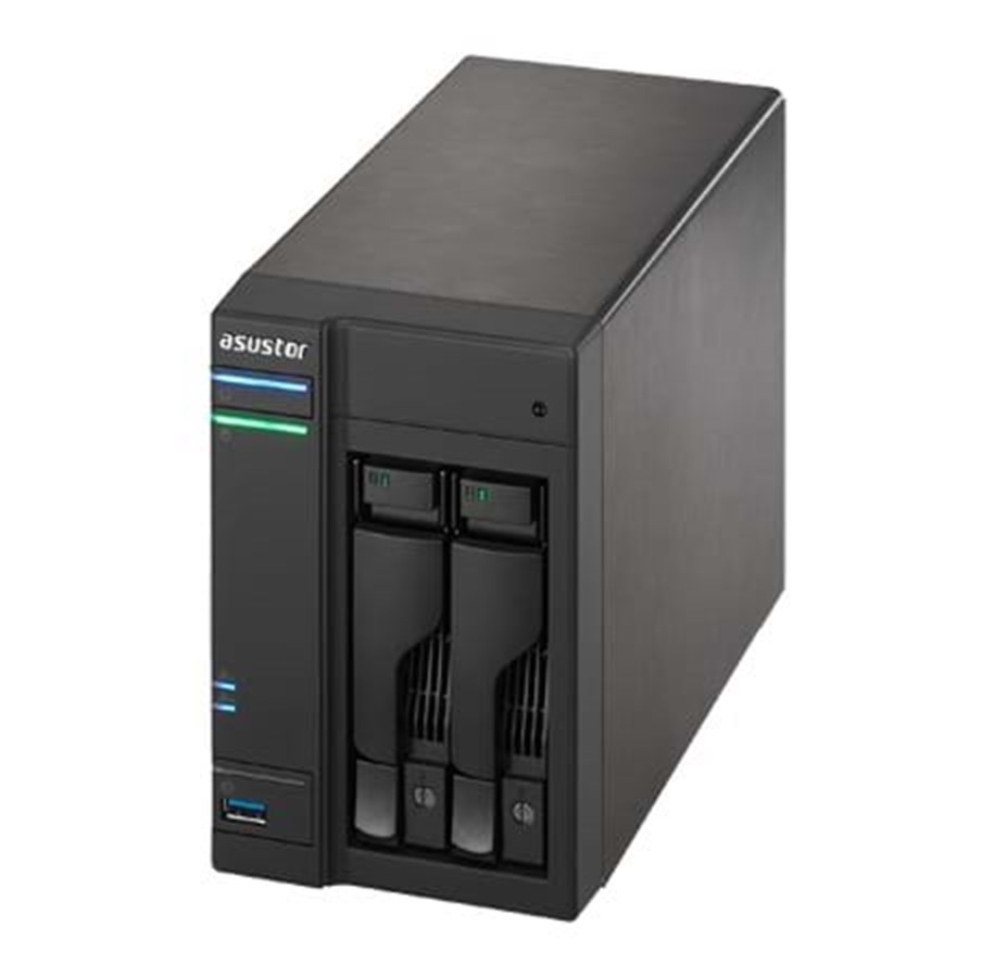 NAS-Palvelimet - ASUSTOR AS6202T - NAS & Streaming server - NAS-Palvelimet - 90IX00I1-BW3S10