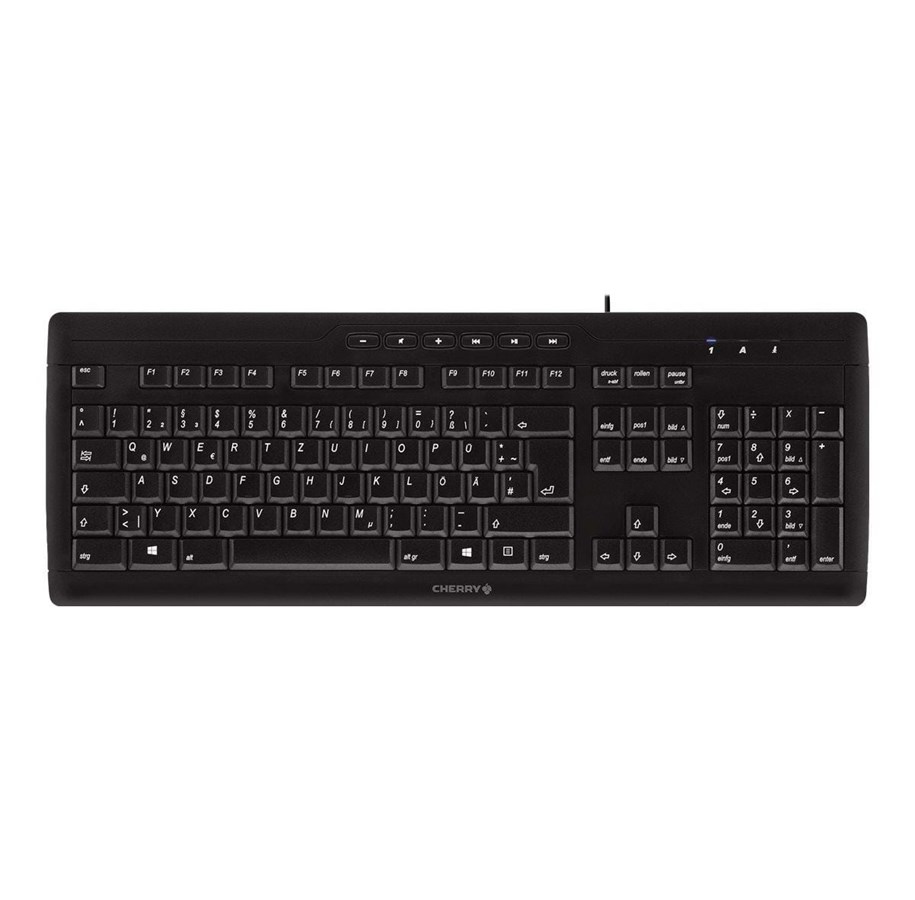 Näppäimistöt - Cherry STREAM 3.0 - Näppäimistö - Pohjoismainen - Musta - G85-23200PN-2
