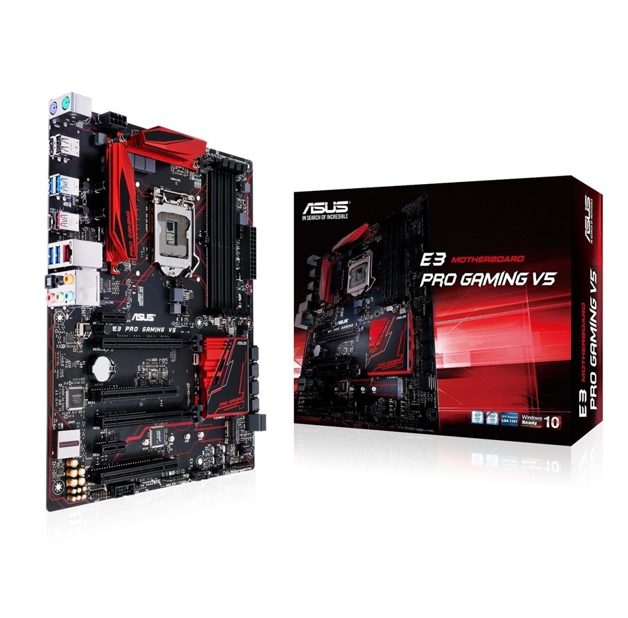 Emolevy - ASUS E3 PRO GAMING V5 Emolevy - Intel C232 - Intel LGA1151 socket - DDR4 RAM - ATX - 90MB0Q90-M0EAY0