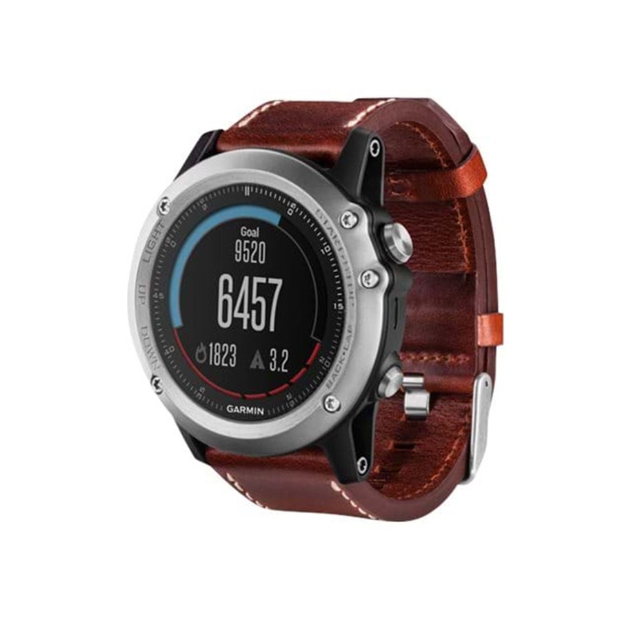 Älykellot, Urheilukellot & Aktiivisuusrannekkeet - Garmin Fenix 3 Sapphire - Leather Band - 010-01338-62