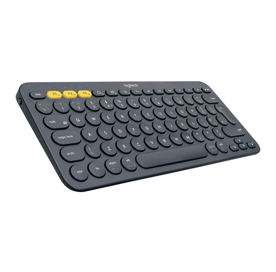 Näppäimistöt - Logitech K380 monilaitteinen Bluetooth Macille - Näppäimistö - Pohjoismainen - Musta - 920-007578