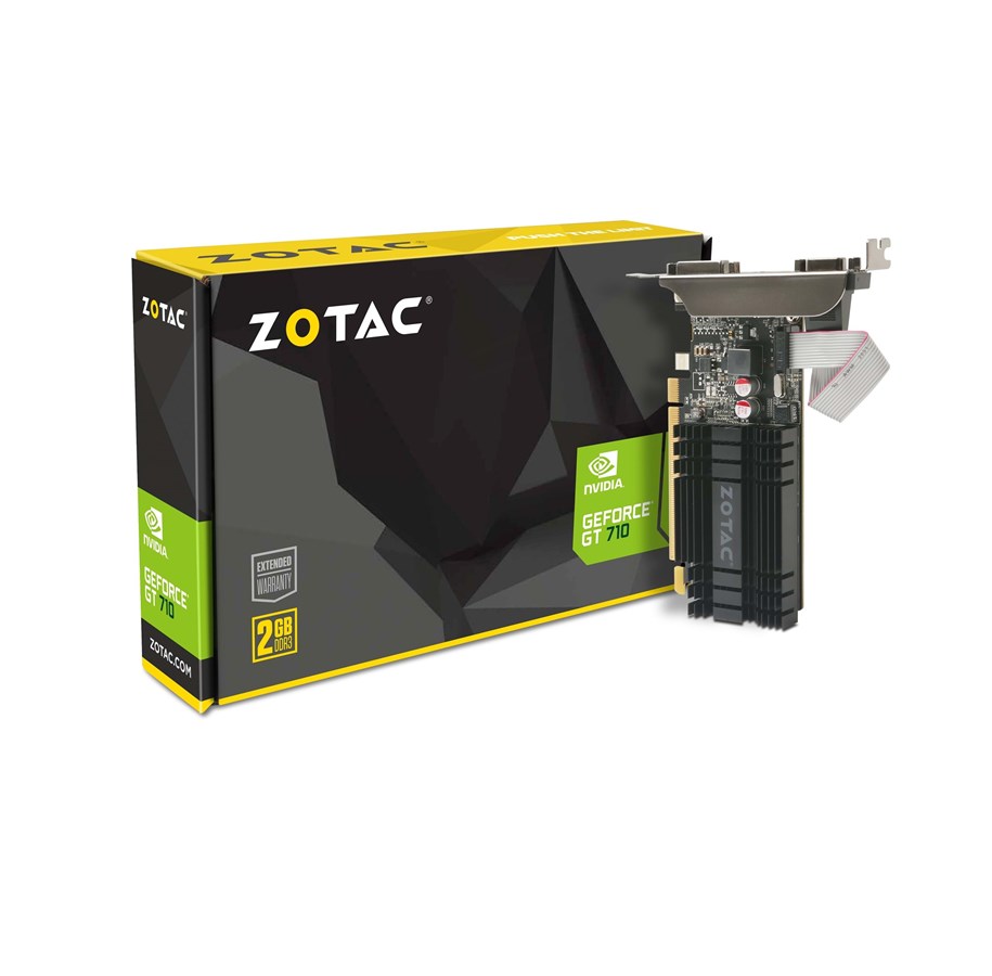 Näytönohjaimet - ZOTAC GeForce GT 710 ZONE - 2GB GDDR3 RAM - Näytönohjaimet - ZT-71302-20L