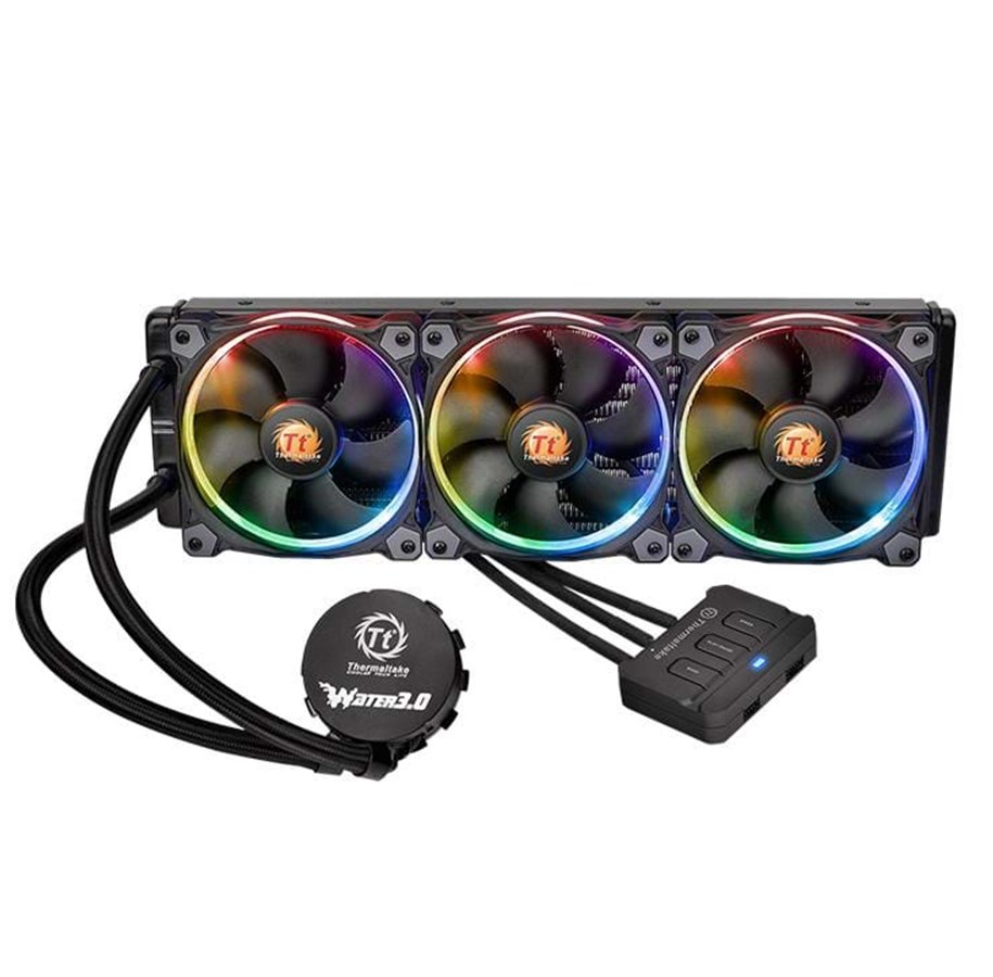 CPU-jäähdytys - Thermaltake Water 3.0 Riing RGB 360 - CPU Vesijäähdytys - Max 26 dBA - CL-W108-PL12SW-A