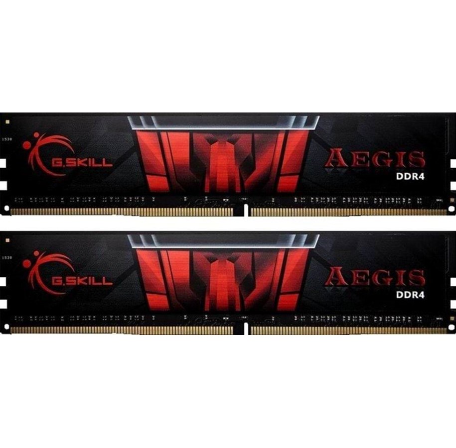 RAM - G.Skill AEGIS DDR4-2400 - 32GB - CL15 - Dual Channel (2 pcs) - Intel XMP - Musta - F4-2400C15D-32GIS