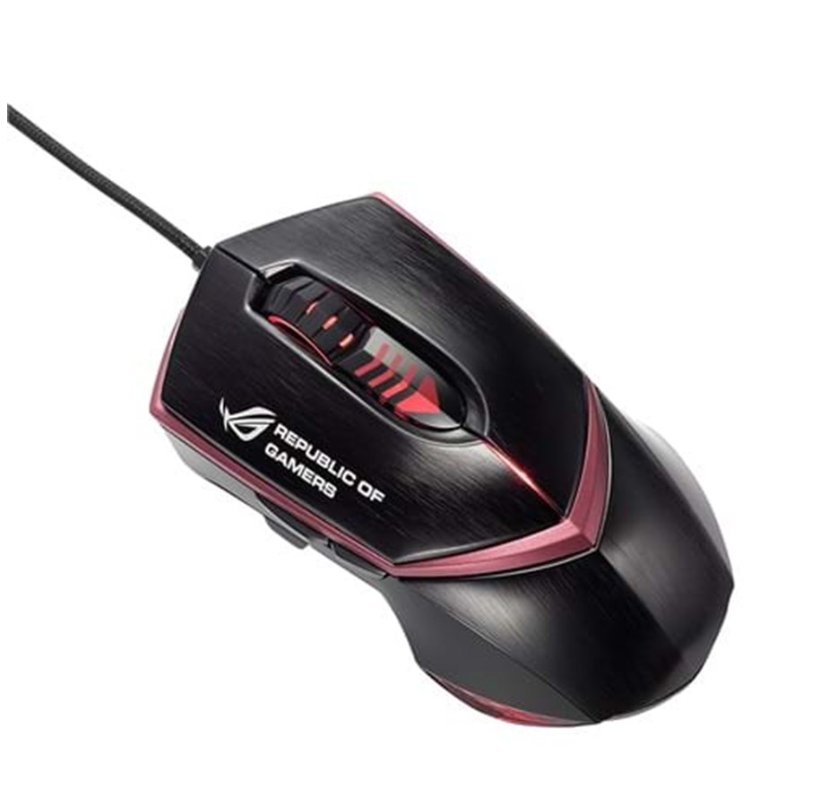 Hiiret - ASUS GX1000 Eagle Eye v2 - Black - Pelihiiri - Laser - 6 painiketta - Musta punaisella valolla - 90-XB3B00MU00050-