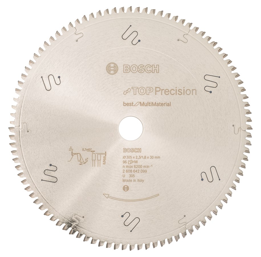 Pyörösahat - Bosch Pyörösahanterä Top Precision Best for Multi Material 305 x 30 x 2,3 mm, 96 - 2608642099